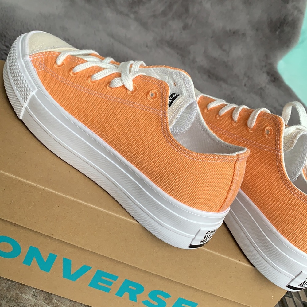CONVERSE CTAS LIFT OX FUEL ORANGE/WHITE WMNS - Picture 14 of 15